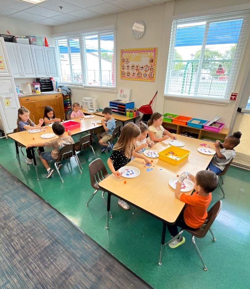 Children in classroom